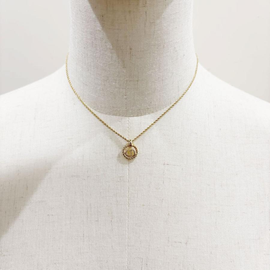 Christian Dior ディオール ネックレス CDロゴ サークル Christian Dior クリスチャンディオール ネックレス CDロゴ