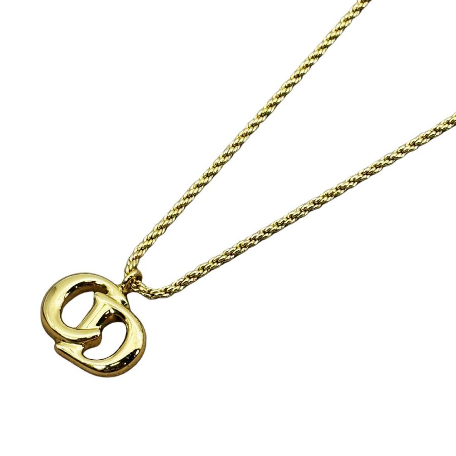 美品　クリスチャンディオール　CDロゴ ネックレス　ゴールド Christian Dior（クリスチャン・ディオール） ネックレス CDロゴ