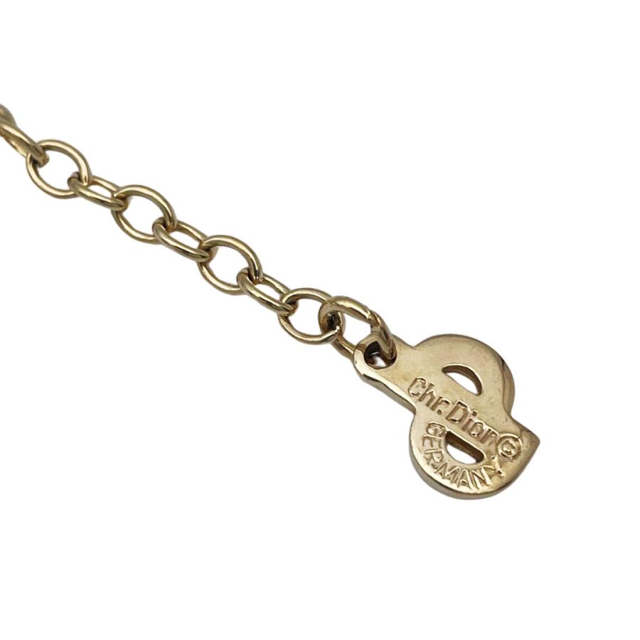Christian Dior クリスチャンディオール ネックレス CDロゴ ドロップ