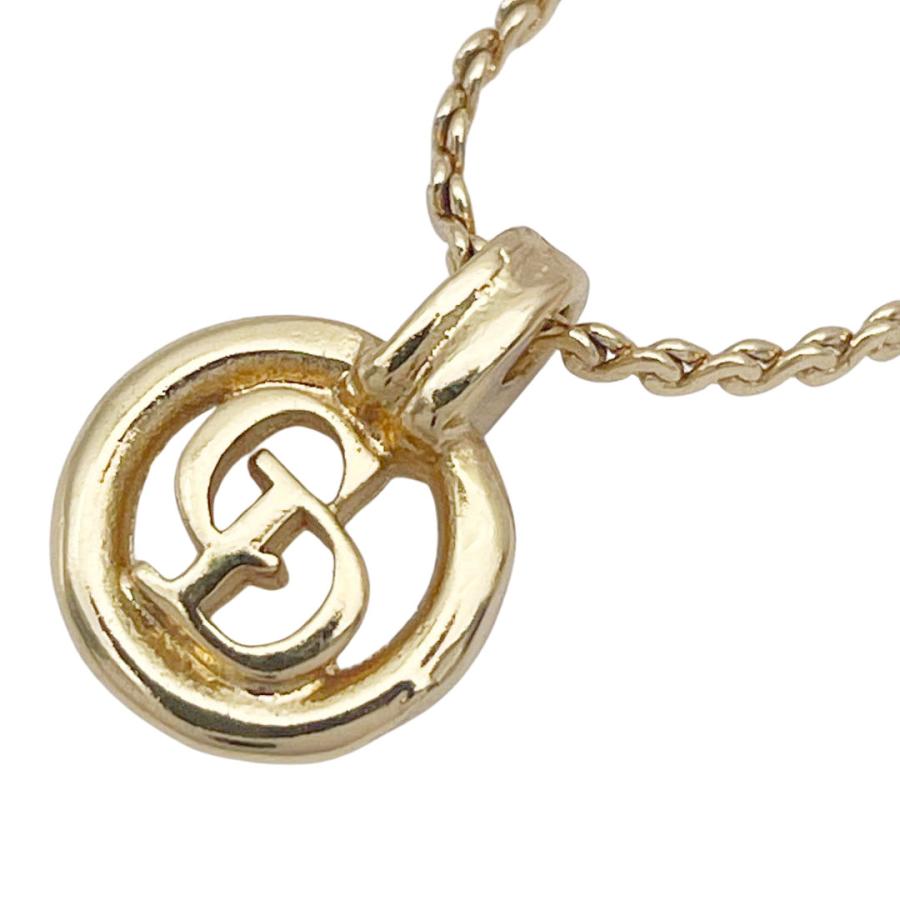 Dior クリスチャンディオール ネックレス サークル CD ロゴ ゴールド クリスチャンディオール Christian Dior ネックレス サークル CD ロゴ