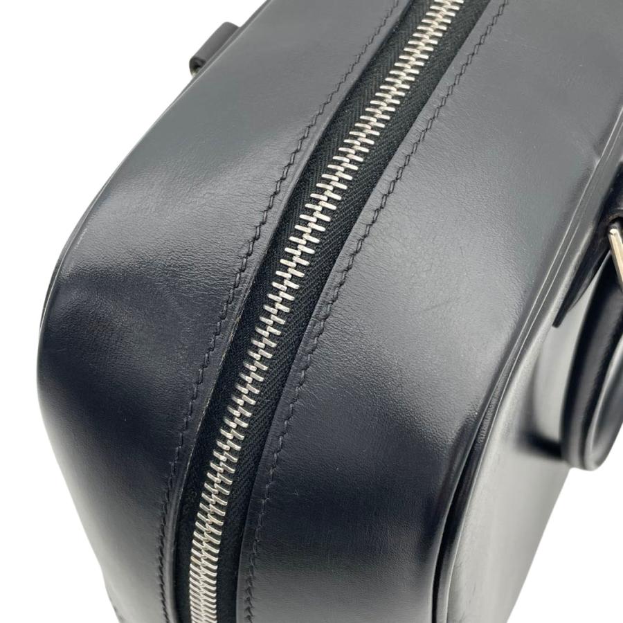 HERMES（エルメス） プリュム28 ハンドバッグ ボックスカーフ ノワール