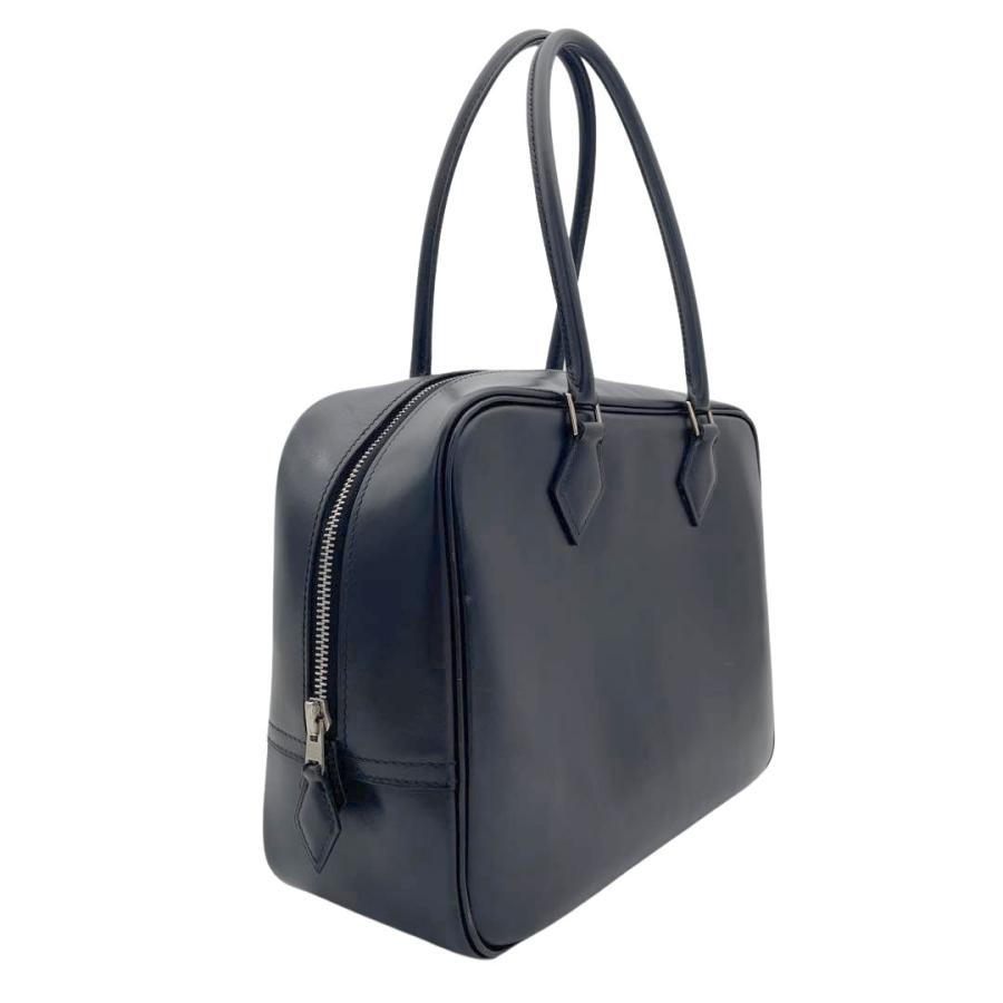 HERMES（エルメス） プリュム28 ハンドバッグ ボックスカーフ ノワール