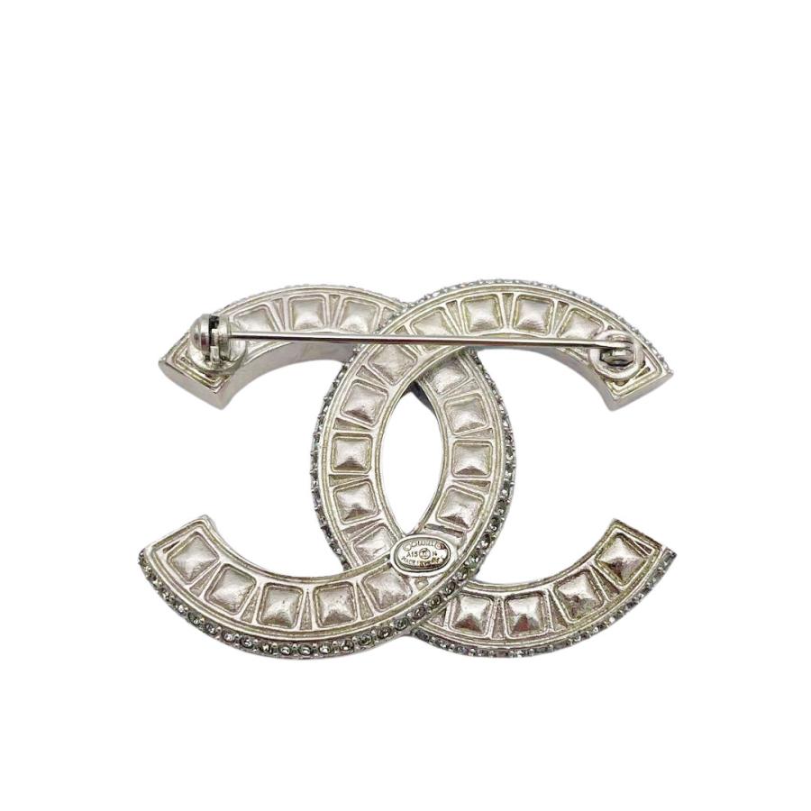 CHANEL（シャネル） ブローチ ココマーク ブラックストーン ライン