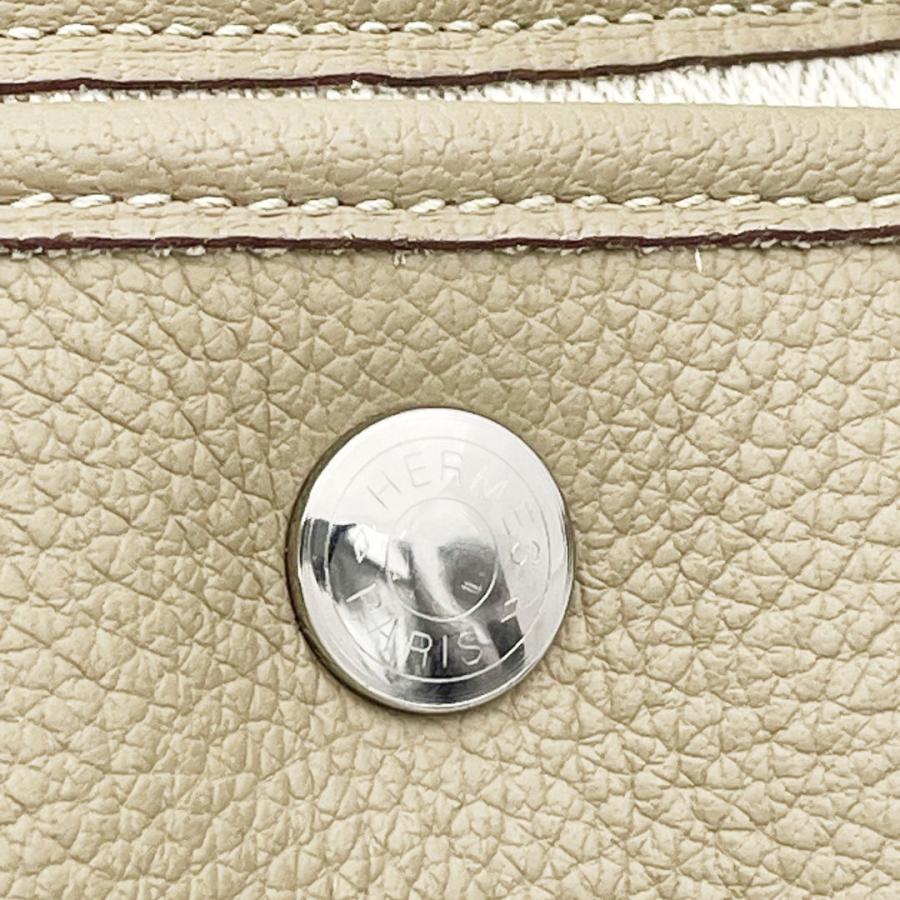 HERMES ガーデンパーティPM ベージュ バッグ　刻印⬜︎O HERMES（エルメス） トートバッグ ガーデンパーティPM ネゴンダ