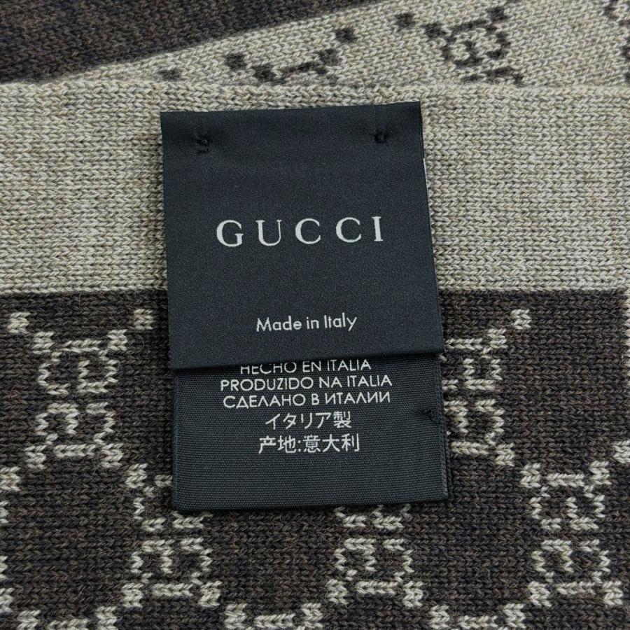 GUCCI イタリア製 GG柄 ウール マフラー GUCCI】【GG柄】【イタリア製】グッチ『リバーシブル ウールマフラー