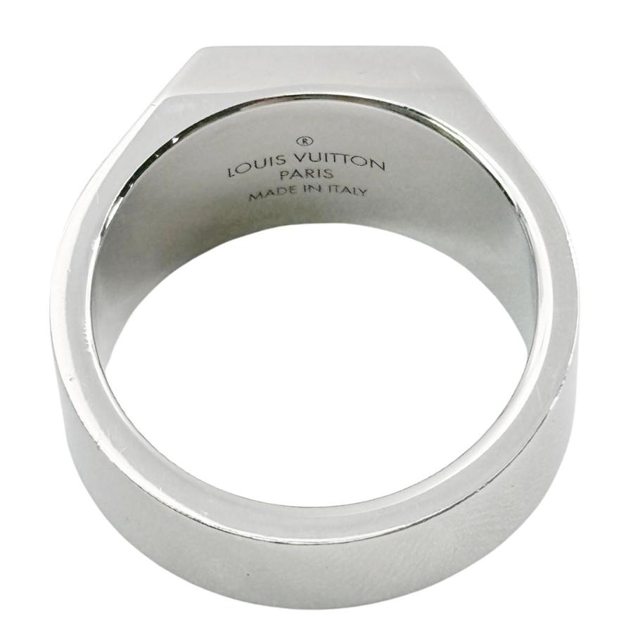 ルイヴィトン M67017 バーグクライミーアリバー LVロゴ リング パール