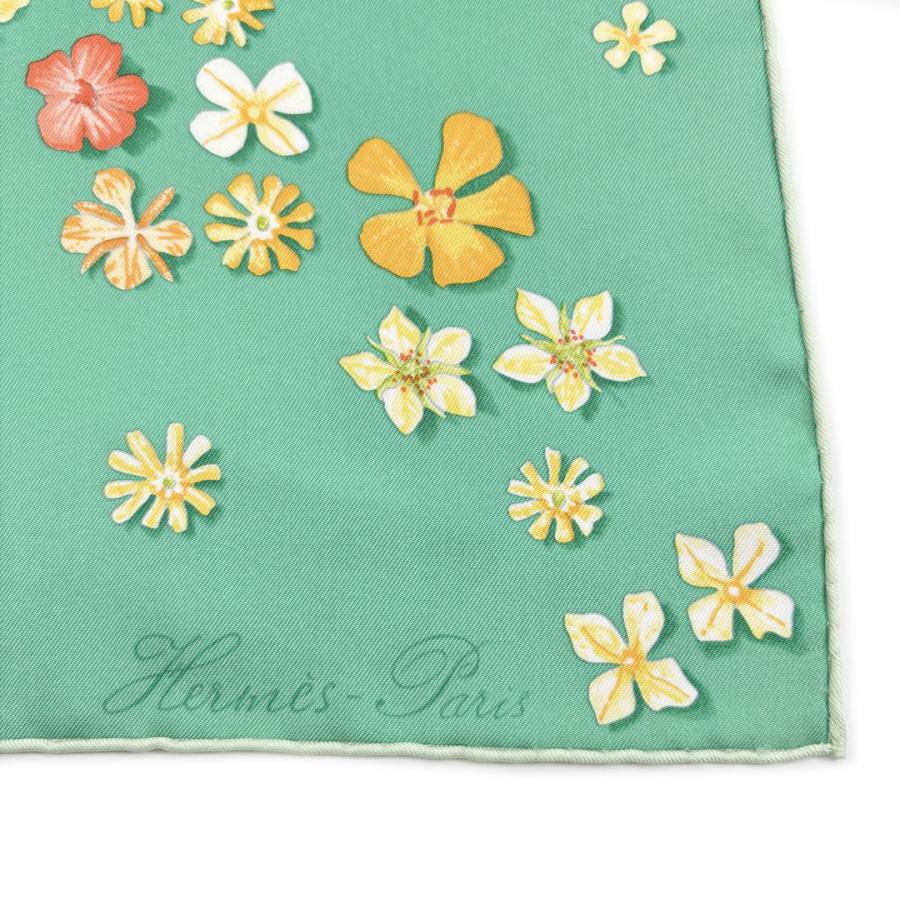 HERMES エルメス スカーフ カレ90 プロヴァンスの花刺繍【タグ付き