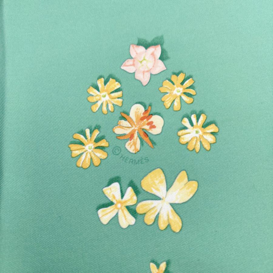 HERMES エルメス スカーフ カレ90 プロヴァンスの花刺繍【タグ付き