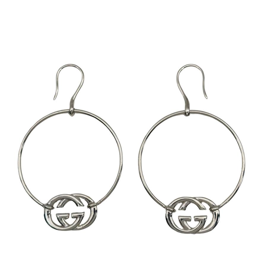 GUCCI フープピアス Ag925 GUCCI（グッチ） フープピアス インターロッキングG Ag925 シルバー