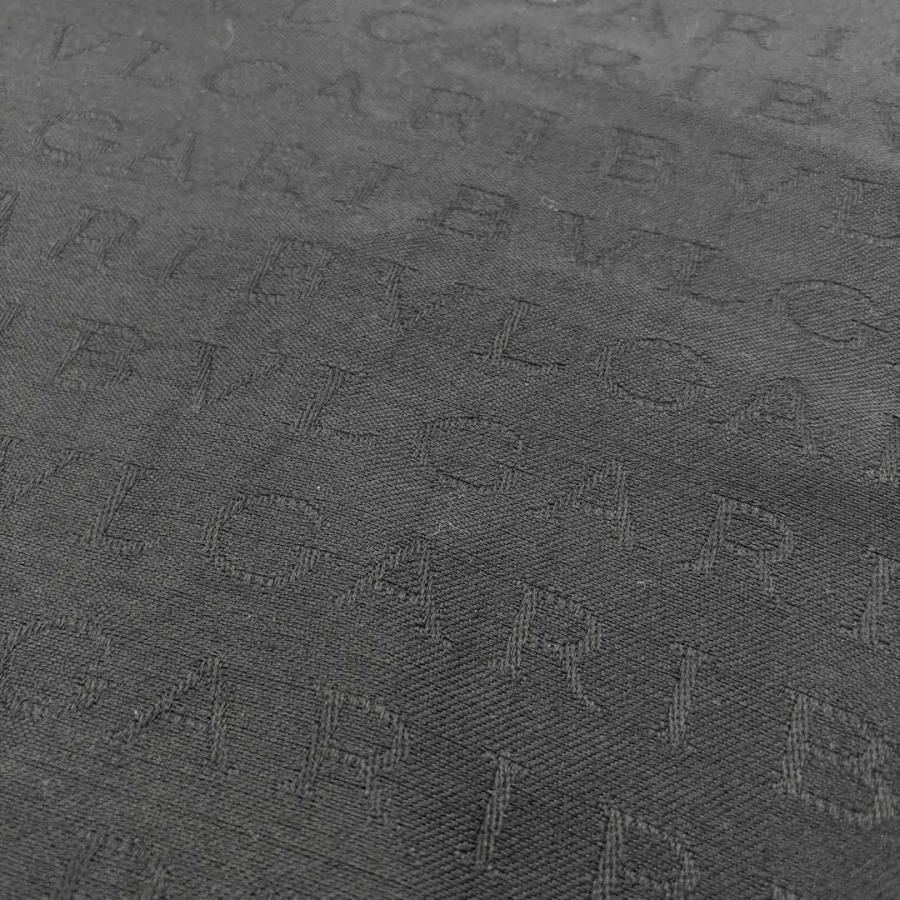 BVLGARI（ブルガリ） ストール ロゴマニア シルク/ウール ブラック