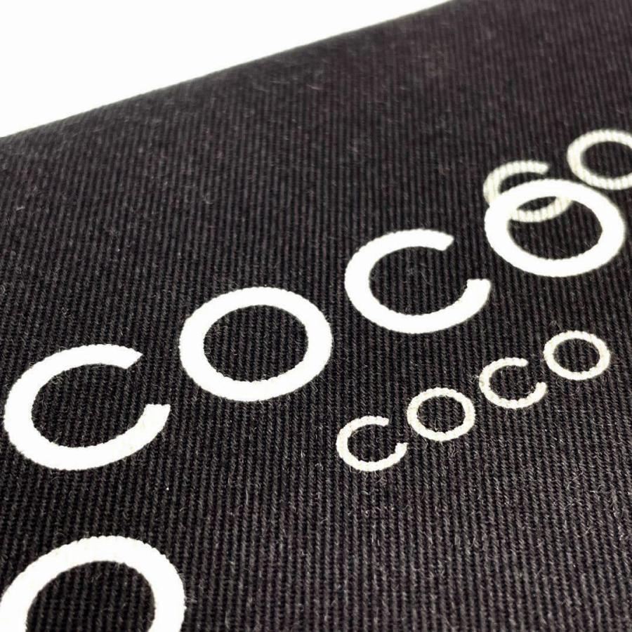 CHANEL シャネル COCO 二つ折り長財布 キャンバス ブラック 7番台｜skrtskrtskrt｜04