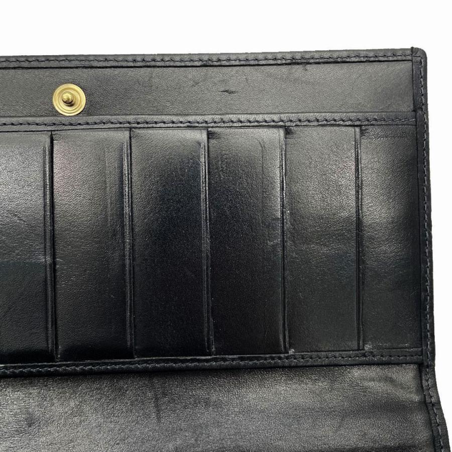 CHANEL シャネル COCO 二つ折り長財布 キャンバス ブラック 7