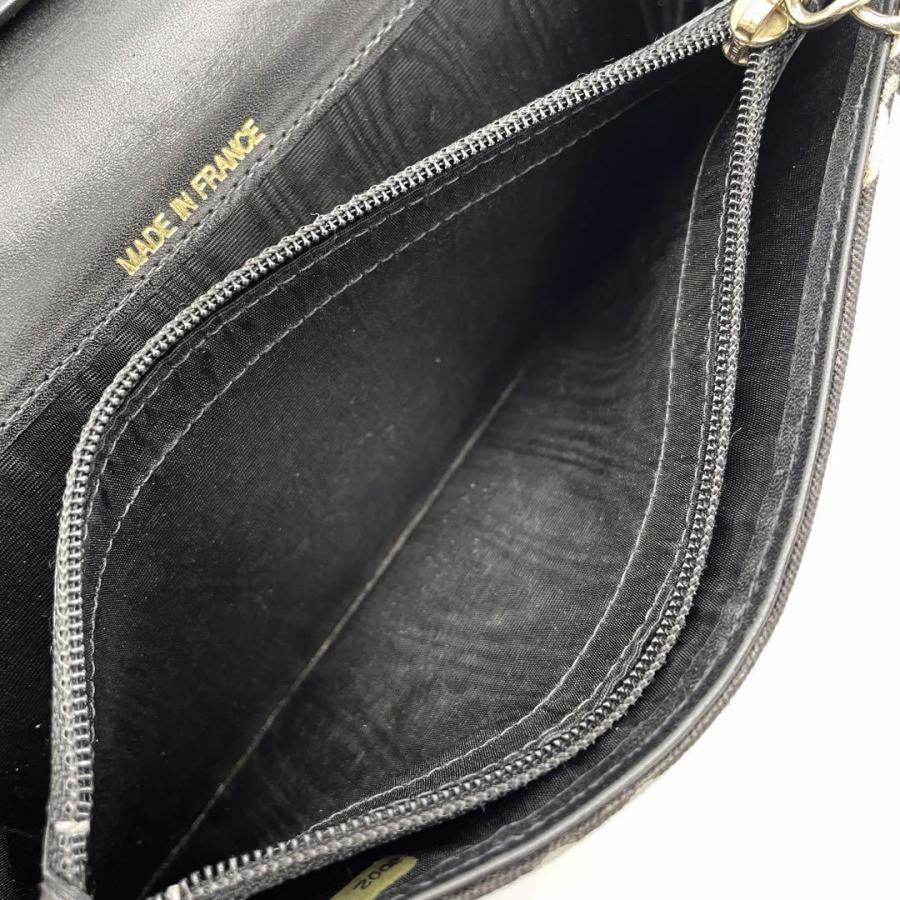 CHANEL（シャネル） COCO 二つ折り長財布 キャンバス ブラック 7番台