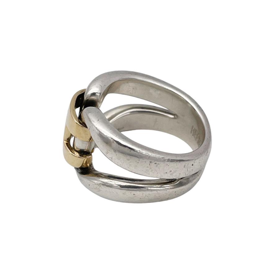 HERMES エルメス ヒストリーリング 指輪 925/750 コンビ #50(約8.5号
