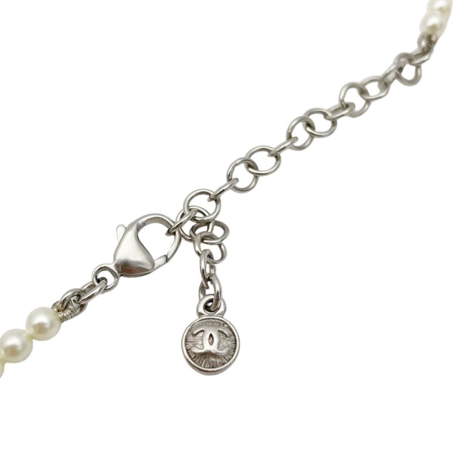 CHANEL シャネル ロングネックレス フェイクパール ココマーク A14P 