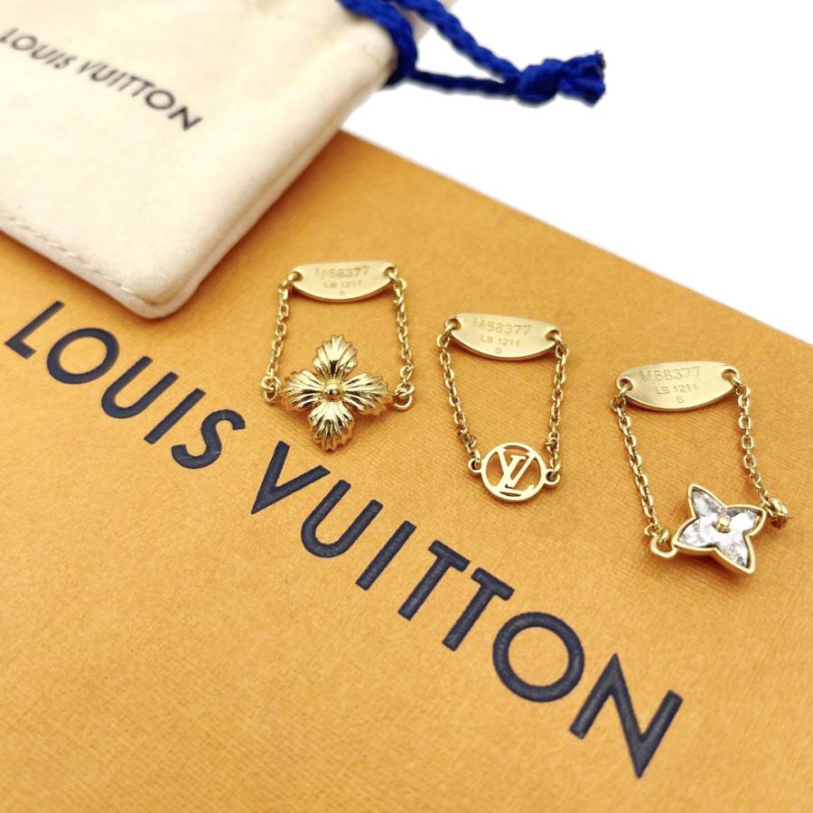 LOUIS VUITTON ルイヴィトン チェーンリング 指輪 セット 3 LOUIS VUITTON ルイヴィトン チェーンリング 指輪 セット 3