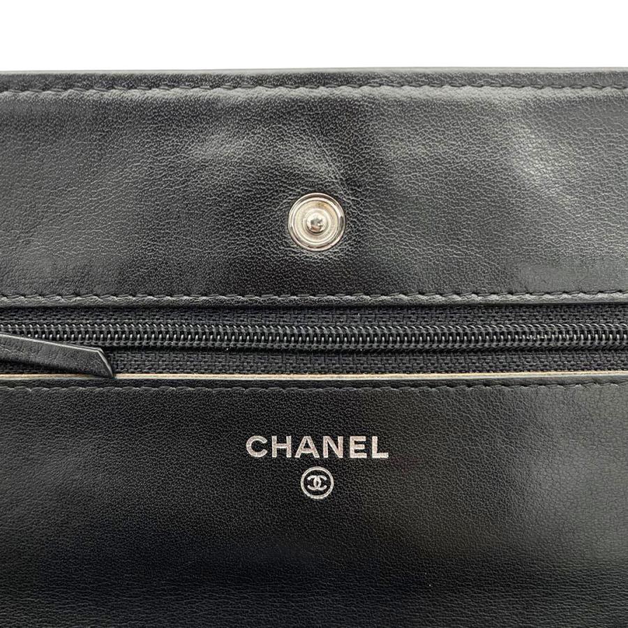 CHANEL シャネル チェーンウォレット ココマーク キャビアスキン CHANEL シャネル チェーンウォレット ココマーク キャビアスキン