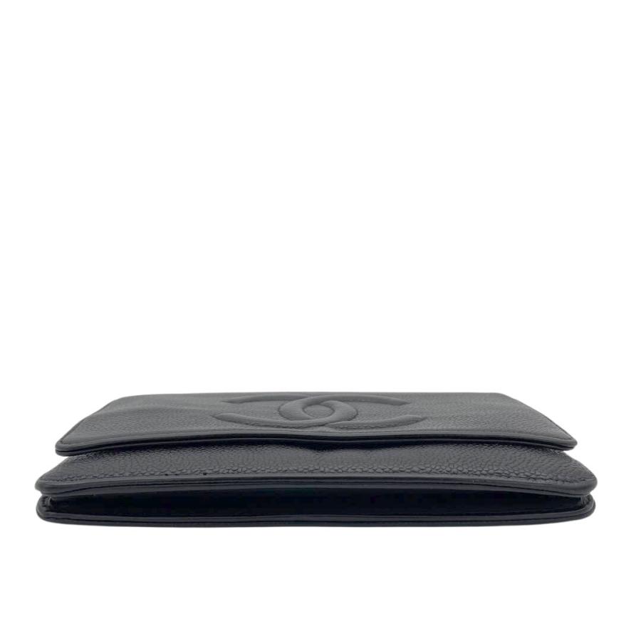 CHANEL シャネル チェーンウォレット ココマーク キャビアスキン CHANEL シャネル チェーンウォレット ココマーク キャビアスキン