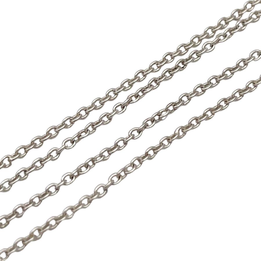 極美品　ティファニー　ミニ　エルサペレッティ　クロス　ネックレス　シルバー TIFFANY&Co.（ティファニー） 良品◎（TIFFANY&Co. ティファニー