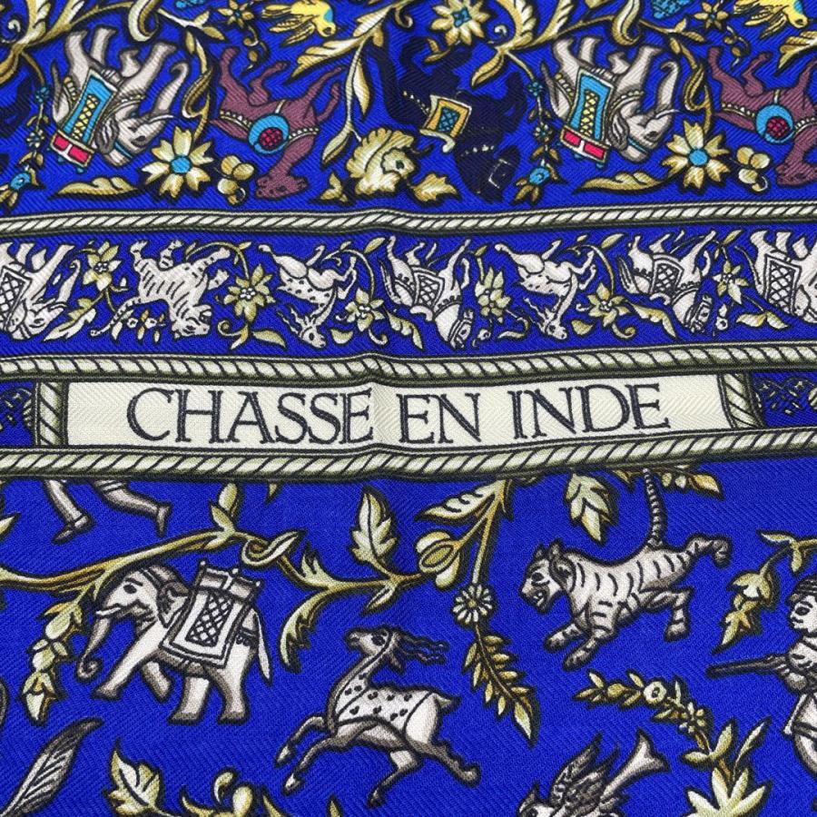 HERMES（エルメス） カレ140 カシシル 『CHASSE EN INDE(インドの狩猟