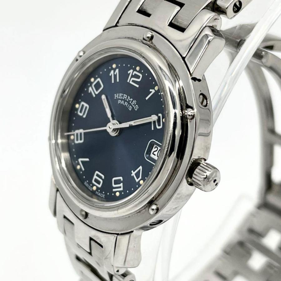 HERMES 美品 エルメス レディース腕時計 クリッパー QZ SS HERMES 美品 エルメス レディース腕時計 クリッパー QZ SS