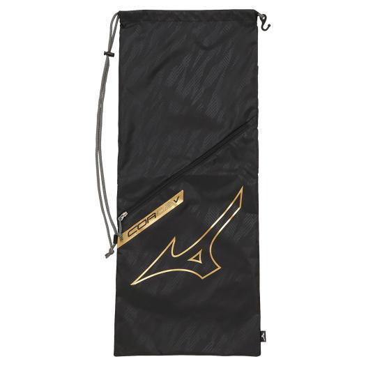 22新作 バドミントン テニス ミズノ ラケットバッグ 2本入れ Cor02v ブラック ゴールド 63jd05 95