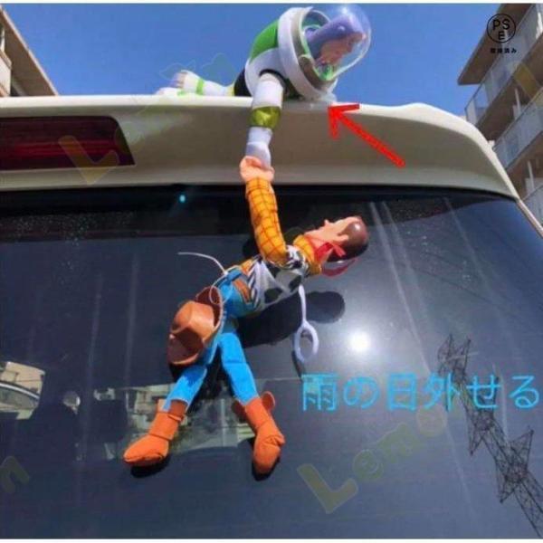新品！トイストーリー ウッディ バズ 車ぶら下がり人形！ヘルメット