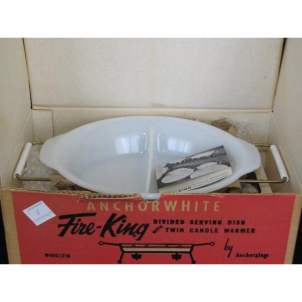 レアな箱つき! FIRE KING ファイヤーキング サービングディッシュWITH