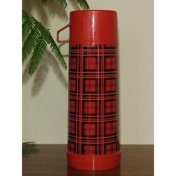 アラジン（Aladdin） ヴィンテージ ガラス魔法瓶 人気の赤チェック柄