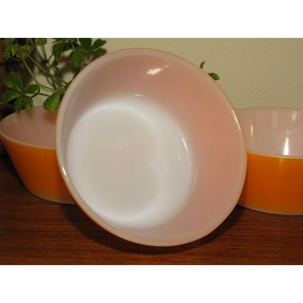 Federal フェデラル ヴィンテージ シリアルボウル オレンジ 3個セット