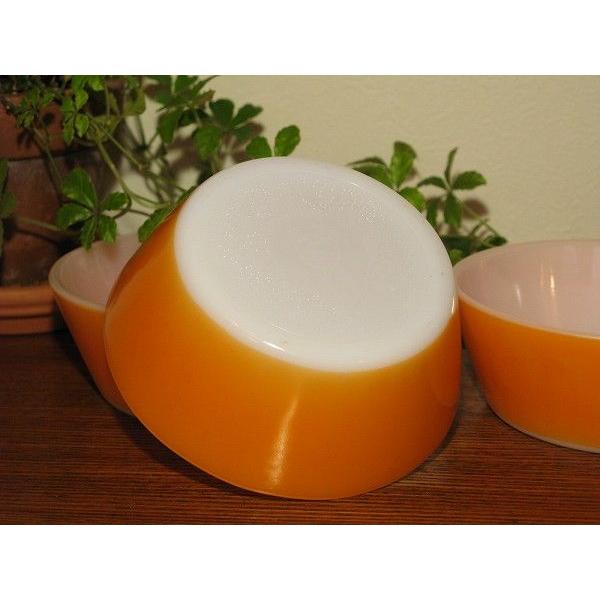 Federal フェデラル ヴィンテージ シリアルボウル オレンジ 3個セット