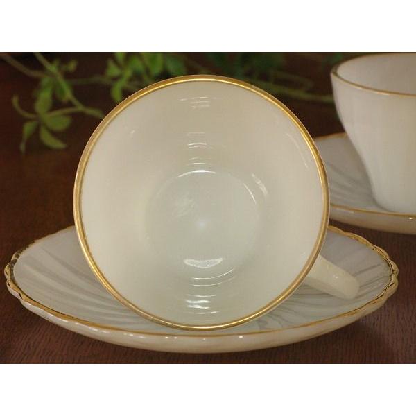 ANCHOR HOCKING アンカーホッキング Suburbia ゴールドトリム シェル