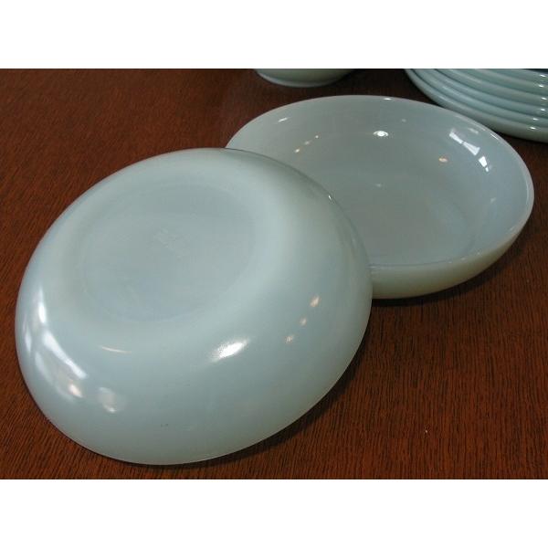 FIRE KING ファイヤーキング ターコイズ スープ＆サラダボウル 2枚