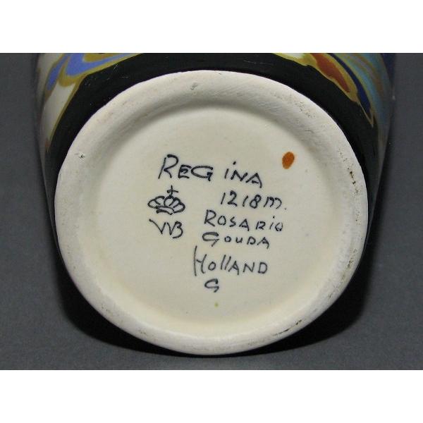 花瓶　レジーナ工房　アンティーク 手描き】クラシックローズ 29cm花器