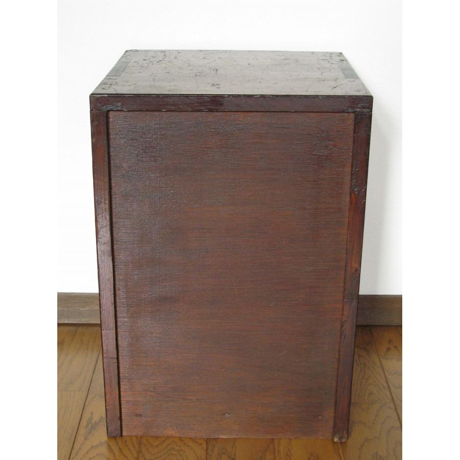 昭和 レトロ アンティーク 木製小引出 小物入 A4不可 : SK STORE