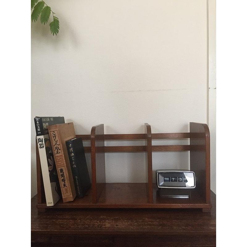 昭和 レトロ アンティーク 卓上 木製本棚