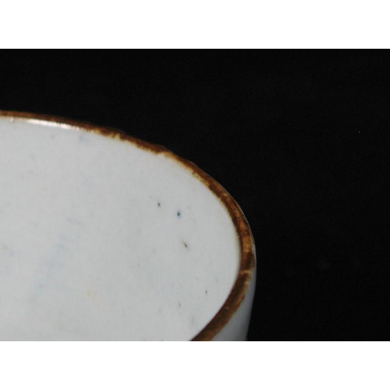 古伊万里 染付 松文 見込み岩波文 蛇の目高台 縁紅 蕎麦猪口 (17) : SK