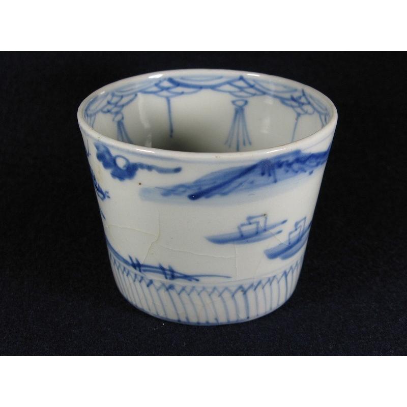 古伊万里 染付 山水漢詩文 蛇の目高台 蕎麦猪口 (21) : SK STORE
