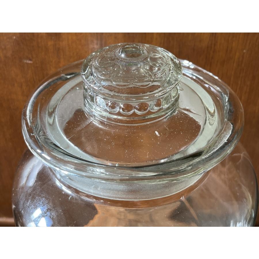 ヴィンテージ 昭和レトロ ガラスジャー 保存瓶 キャンディーポット