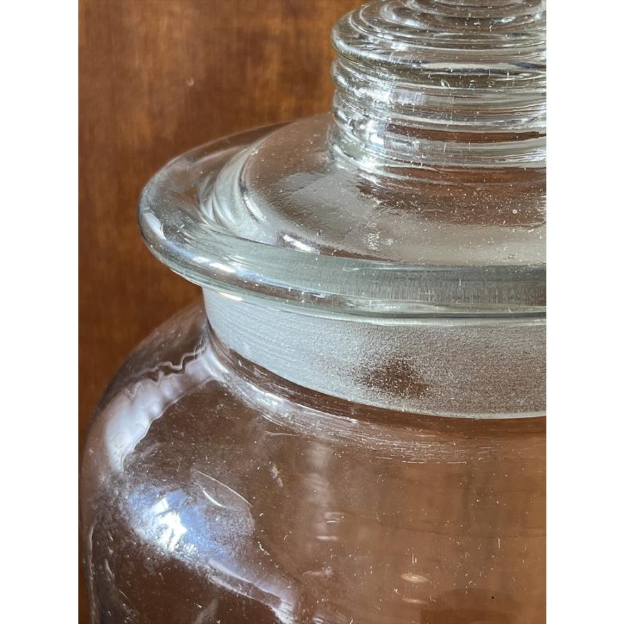 ガラス製保存瓶 昭和レトロ　ヴィンテージ ヴィンテージ 昭和レトロ ガラスジャー 保存瓶 キャンディーポット