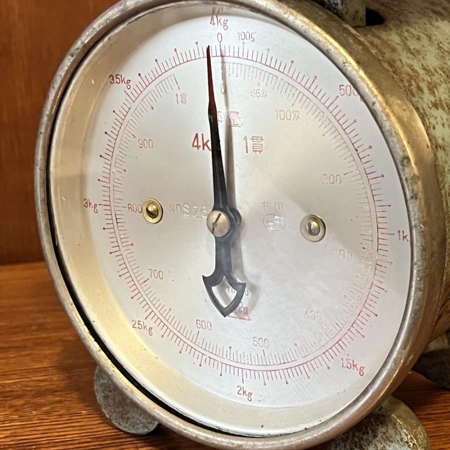 ヴィンテージ 昭和レトロ 計量器 秤 スケール EIKO エイコー 4kgまで