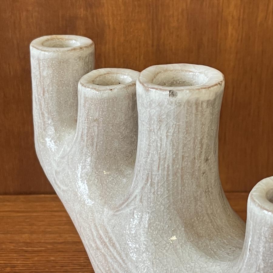 ヴィンテージ 北欧的 モダンデザイン 陶器製 フラワーベース