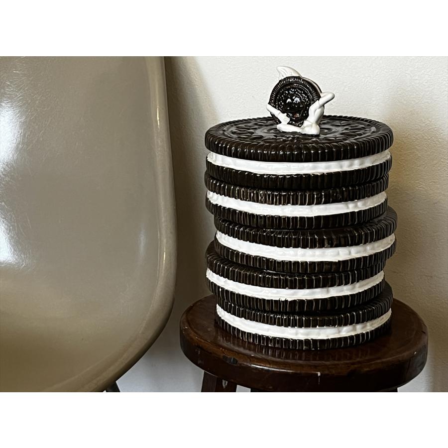 ヴィンテージ キャラもの オレオ 陶器製 クッキージャー 保存容器