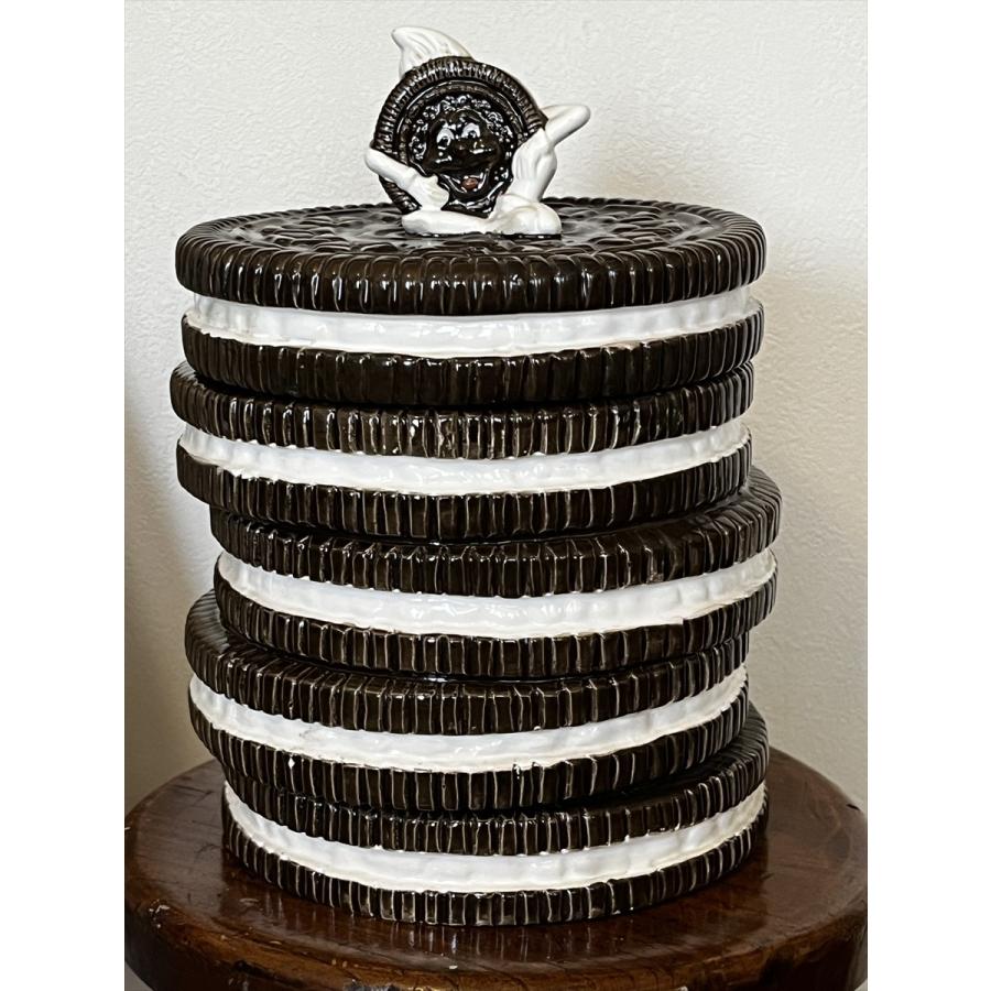 ヴィンテージ キャラもの オレオ 陶器製 クッキージャー 保存容器