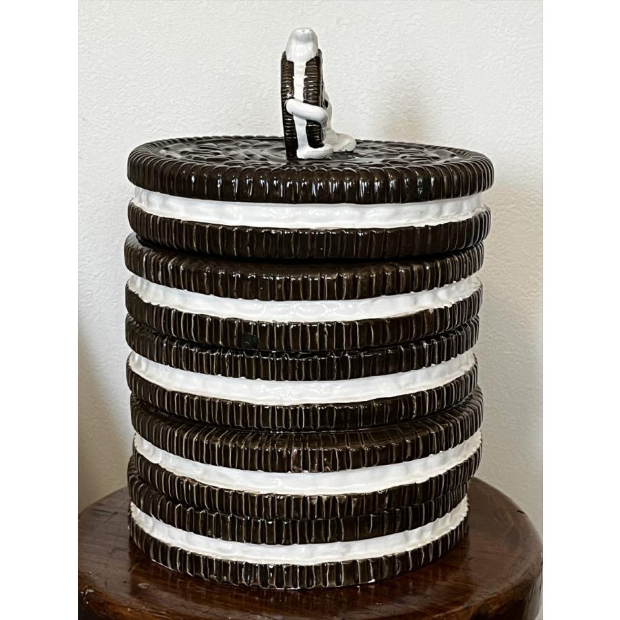 ヴィンテージ キャラもの オレオ 陶器製 クッキージャー 保存容器