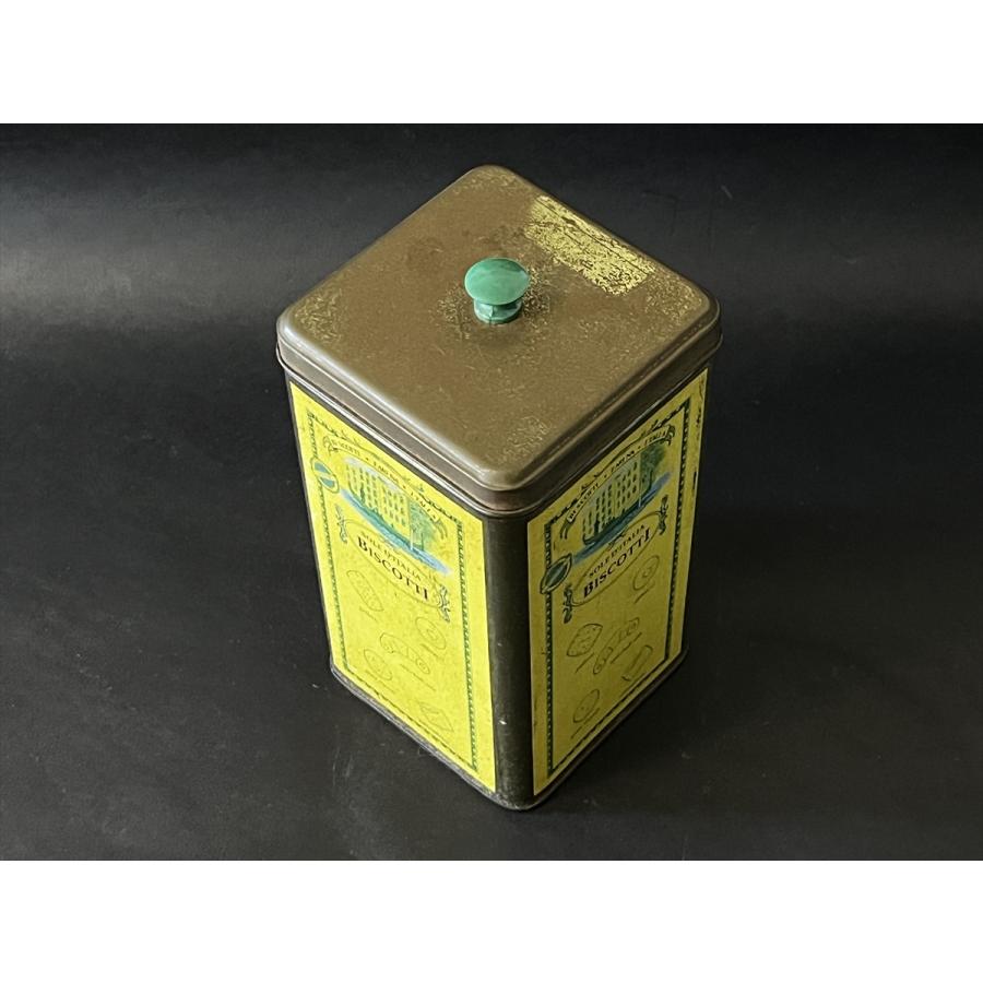 ヴィンテージ イタリア SOLE D’ITALIA BISCOTTI ビスケット缶 Tin缶 保存容器 old449SK STORE