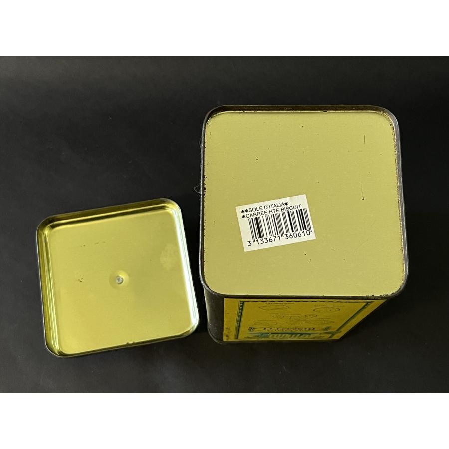 ヴィンテージ イタリア SOLE D’ITALIA BISCOTTI ビスケット缶 Tin缶 保存容器 old449SK STORE