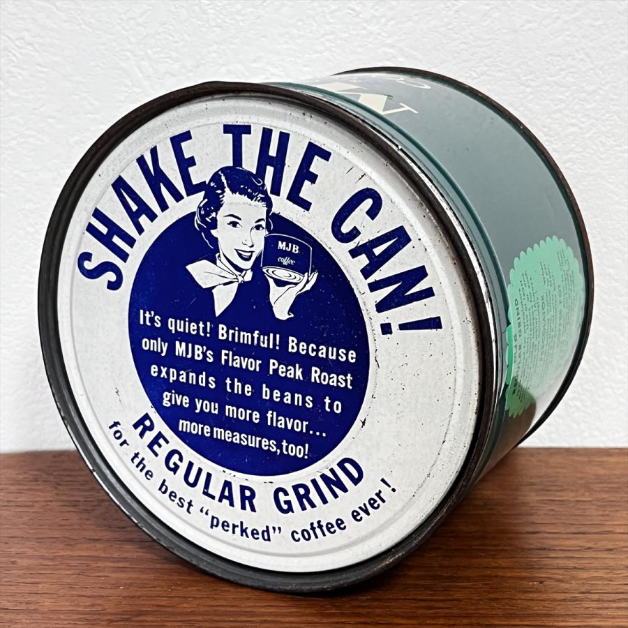 ヴィンテージ MJB コーヒー Tin缶 保存容器 サビもの ガーデニング