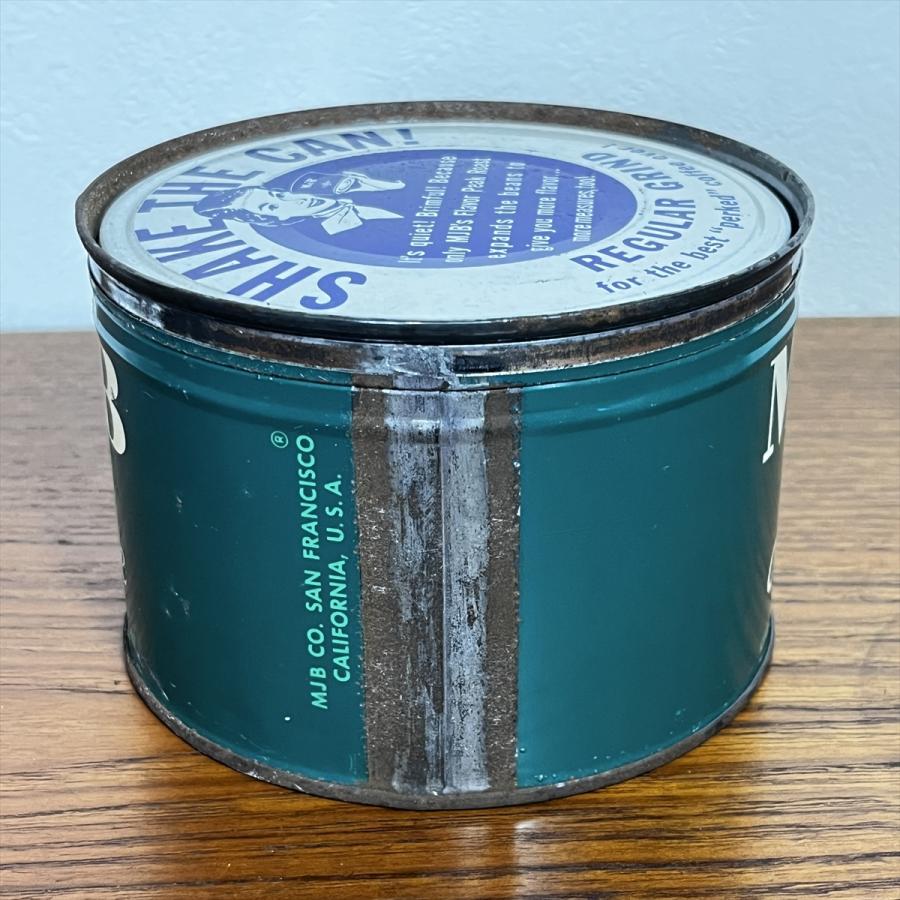 ヴィンテージ MJB コーヒー Tin缶 保存容器 サビもの ガーデニング