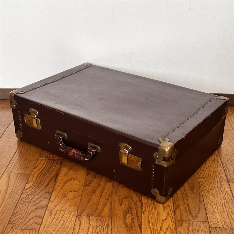 ヴィンテージ 昭和レトロ トランク スーツケース カギ無 : SK